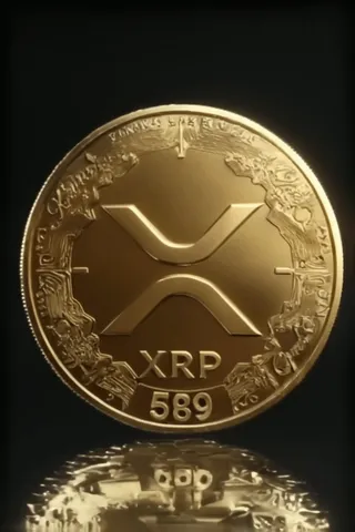 “The Standard” — a sculpted gold coin bearing the XRP mark